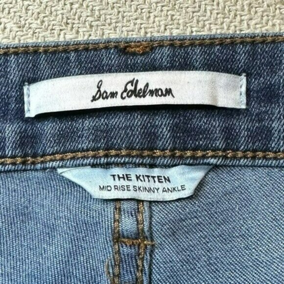 Sam Edelman Women’s The Kitten Mid Rise Skinny Ankle Jeans Size 27 - Picture 5 of 10